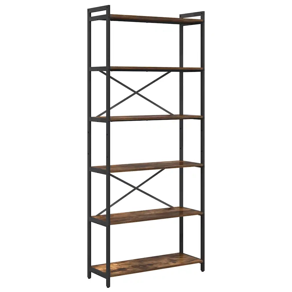 Libreria Rovere fumé 80 x 30 x 189,5 cm Legno multistrato 868409