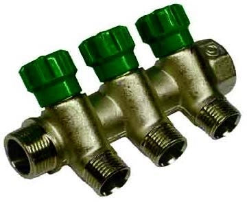 COLLETTORE COMPONIBILE MF CON VALVOLE 4 VIE  3/4 FIL 24 S