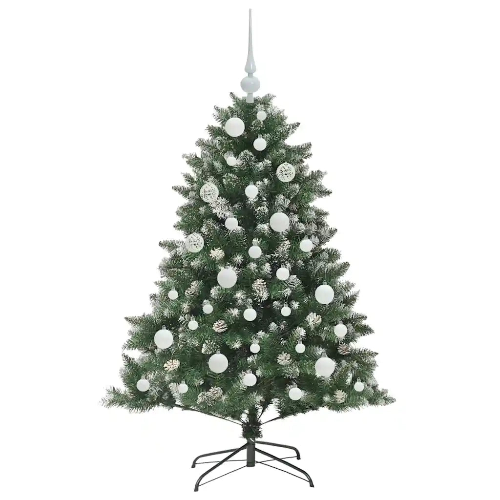 Albero di Natale artificiale con 150 LED Verde 120 cm