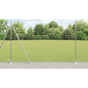 Recinzione con Posto Argento 1,4 x 10 m Acciaio 3351056