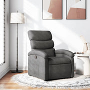 Divano Sedia-Poltrona reclinabile in Tessuto Grigio Scuro 367542