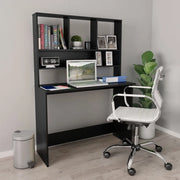 Scrivania con Mensole Nera 110x45x157 cm in Truciolato cod mxl 64364