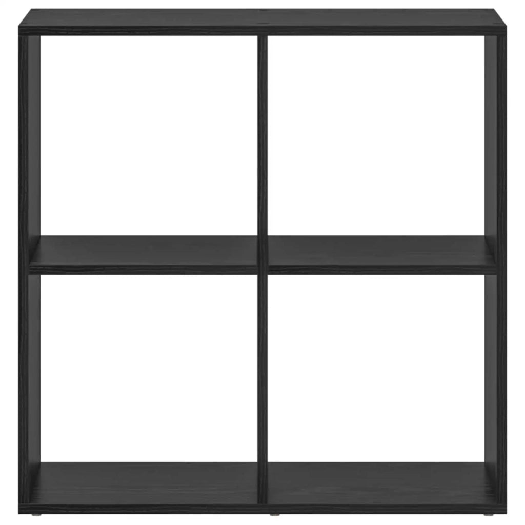 Armadio per Libri Rovere Nero 69,5 x 29 x 69,5 cm