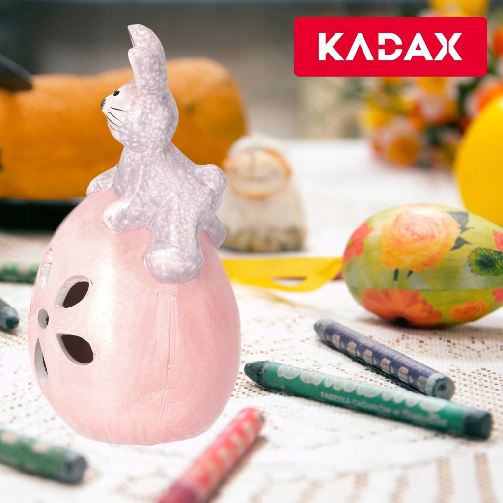 KADAX Coniglietto di Pasqua, statuetta in ceramica per decorazioni pasquali, 19 cm