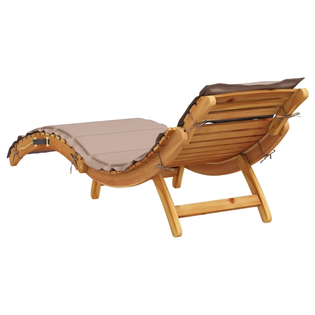 Lettini PrendiLettino sole | Sdraio da giardino | Lettino da sole con Cuscini 2 pz Legno Massello di Acacia
