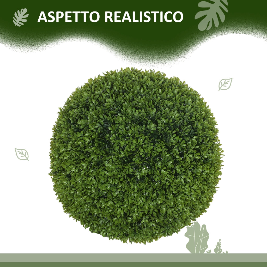 Piante Finte Bosso ¨C zephmum ¨C Verde ?40 cm per Interno ed Esterno