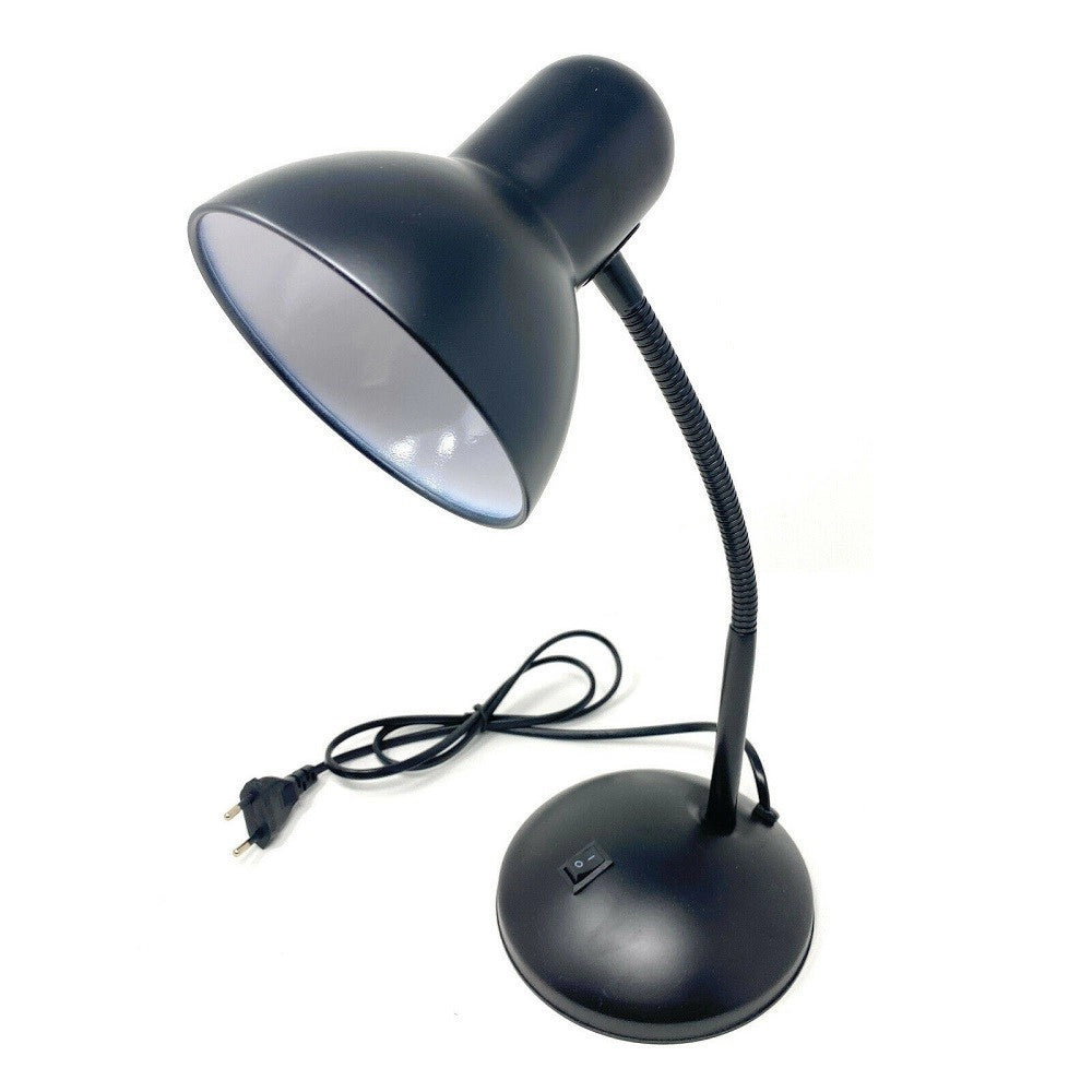 Trade Shop - Lampada Da Scrivania Con Braccio Flessibile Luce Lume Tavolo Per Cameretta Color - Nero