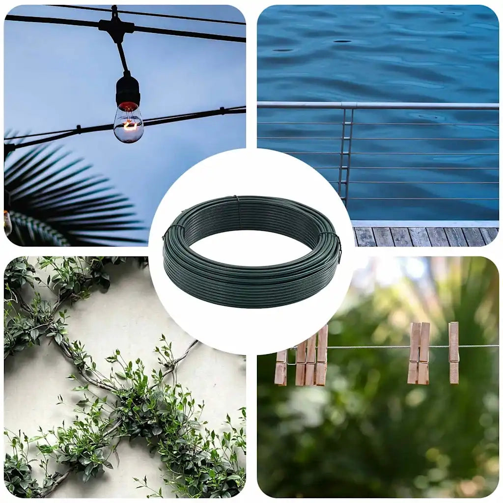Filo di recinzione Verde 33 m PVC 42010292