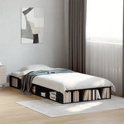 Giroletto-Struttura Letto Nero 90x190 cm in Legno Multistrato 859246