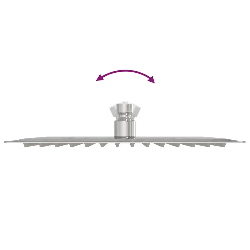 vidaXL Testa Doccia a Pioggia in Acciaio Inox 304 25x25 cm Quadrata