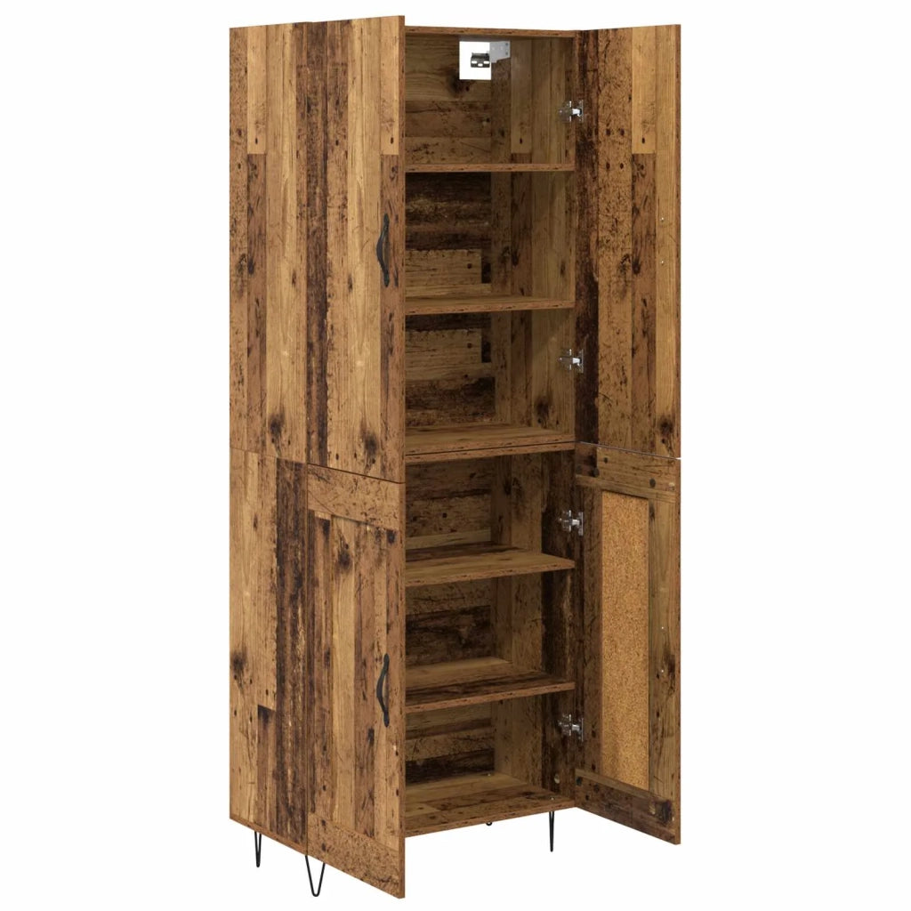 Credenza 2 pcs Legno vecchio Legno multistrato 3415658