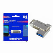 Trade Shop - Pen Drive 64 Gb Usb 3.2 Gen 1 3.0 Type-a + Usb Type C Dual Drive Otg Oda3-64gb -