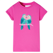 Maglietta da Bambina Rosa Scuro 128cod mxl 133729