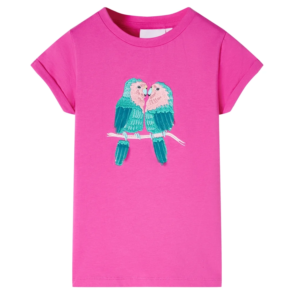 Maglietta da Bambina Rosa Scuro 128cod mxl 133729