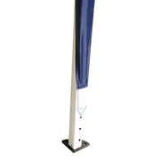 Gazebo da Giardino 3x3m in Acciaio Pieghevole Tessuto Oxford Blu