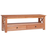 Mobile TV multimediale scaffale TV credenza mobile TV sala da pranzo soggiorno camera da letto 115 x 30 x 40 cm legno massello di mogano marrone 02_0025789
