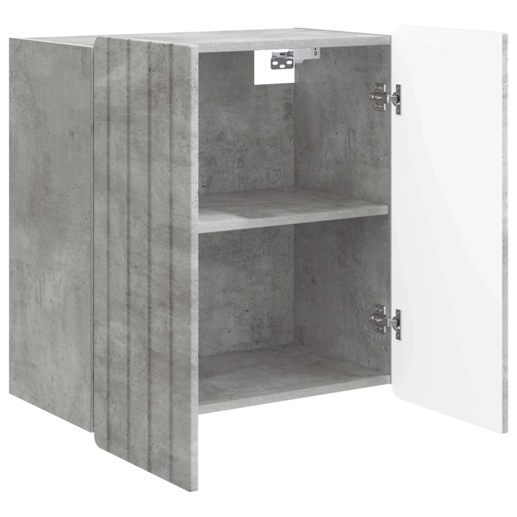 Mobiletto a muro Grigio Cemento 59 x 31 x 64 cm
