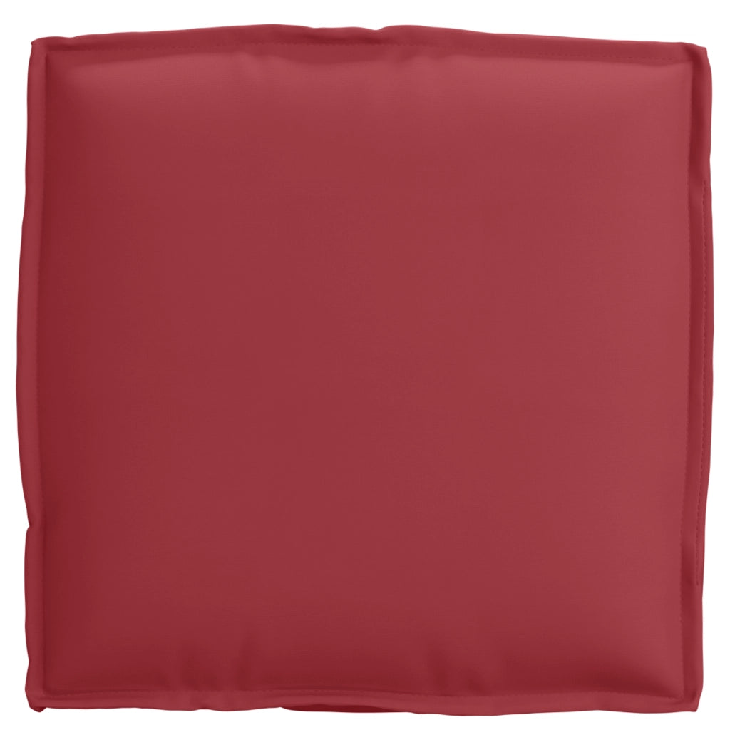 Cuscini per pallet per seduta 2 pezzi Rosso Vino 40x40x8 cm Tessuto Oxford