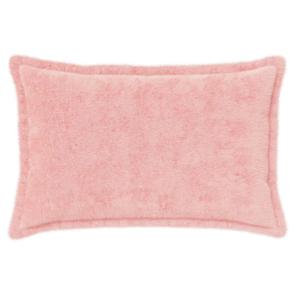 Federa 2 pcs HOUTEN Rosa 30 x 50 cm Pelliccia di Coniglio Finta 916321
