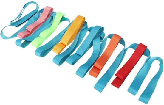 Linee di Sicurezza per Bambini - Attrici per Camminare con Maniglie Colorate - Asilo Nido per 6 Bambini - Cinture e Cinghie di Sicurezza