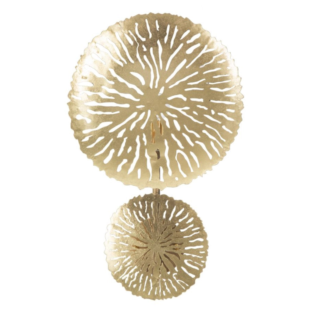 Lampada a Parete VKH48, Oro, Metallo, 28,5x8x46 cm