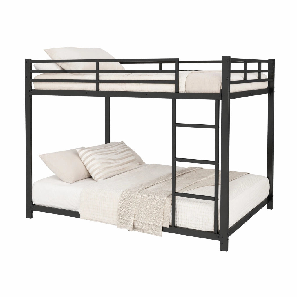 LETTO a castello 140x200 cm in metallo nero