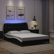 Giroletto con LED senza Materasso Hvar Nero e Bianco 120x200 cm 3213925