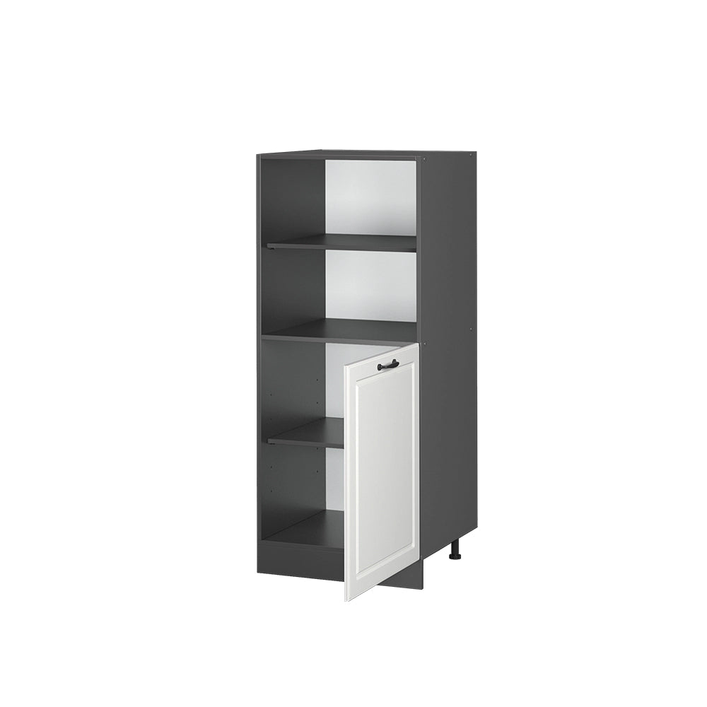 Mobile per forno da incasso R-Line Bianco rustico/Antracite 60 cm Vicco