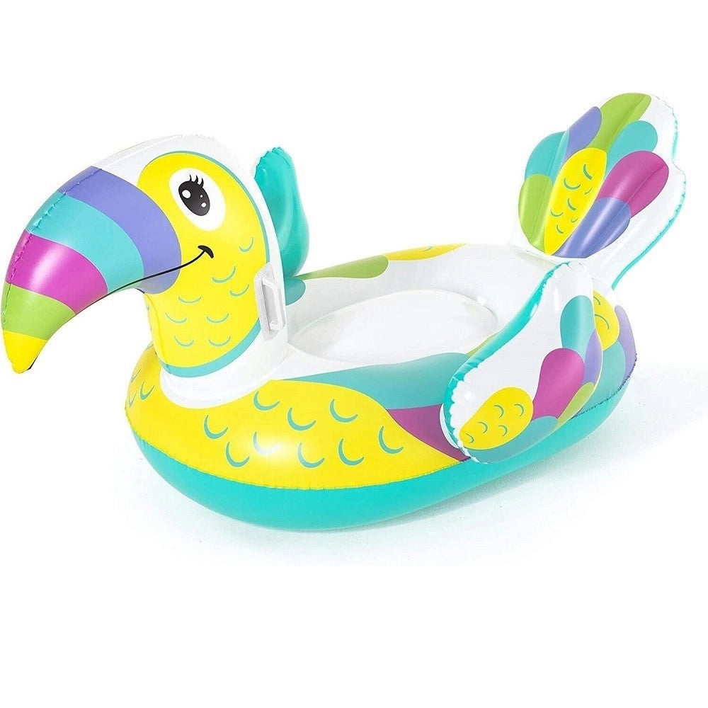 Trade Shop - Gonfiabile A Forma Di Tucano Cavalcabile 173x91cm Per Bambini Con Maniglie 41437 -