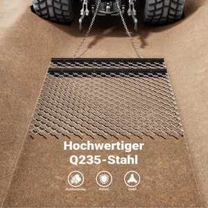 Rete livellatrice per quad trattorino 155x123,5x5,5 cm Erpice prato per livellare terreno