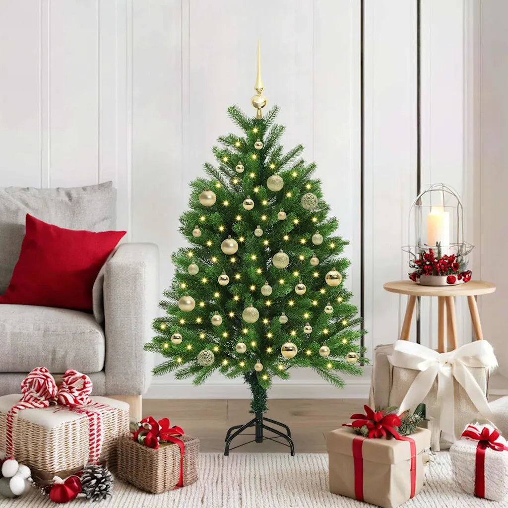Albero di Natale con 150 LED con supporto Verde 120 cm PE 3396313