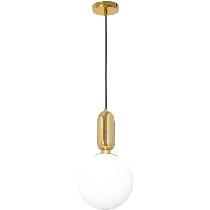 Lampada Da Soffitto Pensile Di Vetro Metallico Oro Gold APP474-1CP