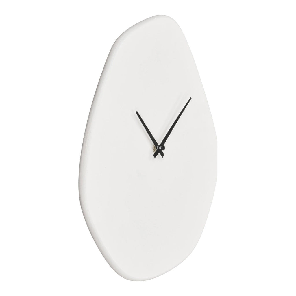 Orologio da Parete Vienna, Bianco, Cemento, 3,5x28x33 cm