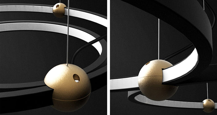 Lampada Black Ring Led + Pilota APP692-30-50