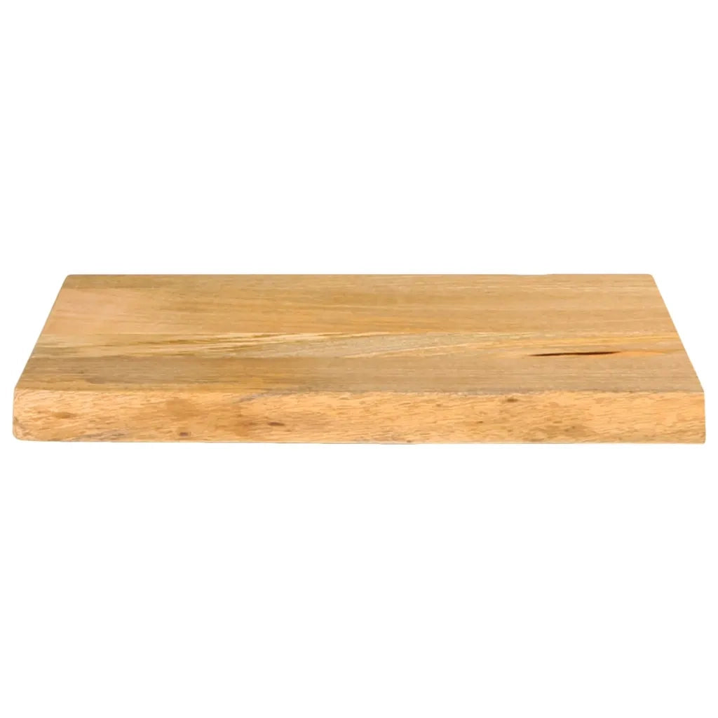 Piano Tavolo Bordi Vivi 40x30x3,8 cm in Legno Massello di Mango 370474