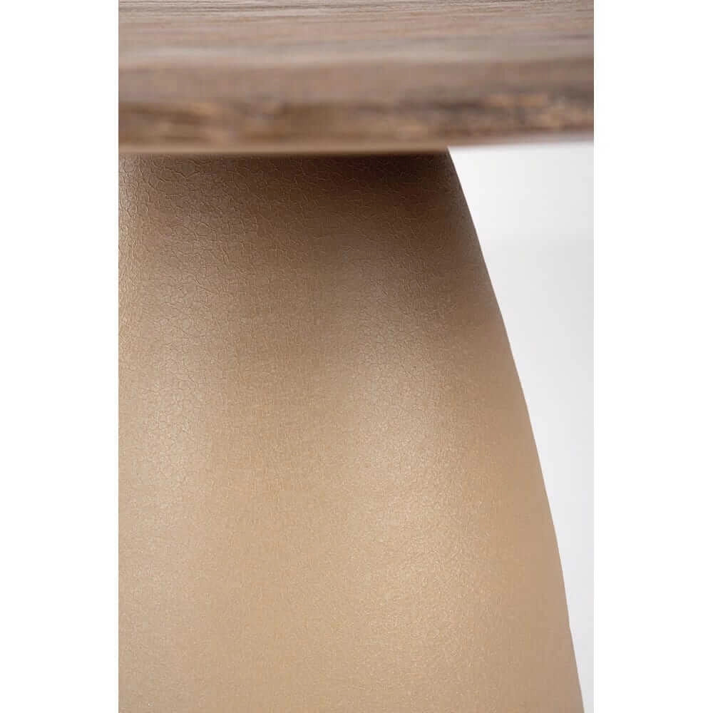 Tavolo Rotondo in Legno con Base Conica Nera 140 cm - FRANKLIN