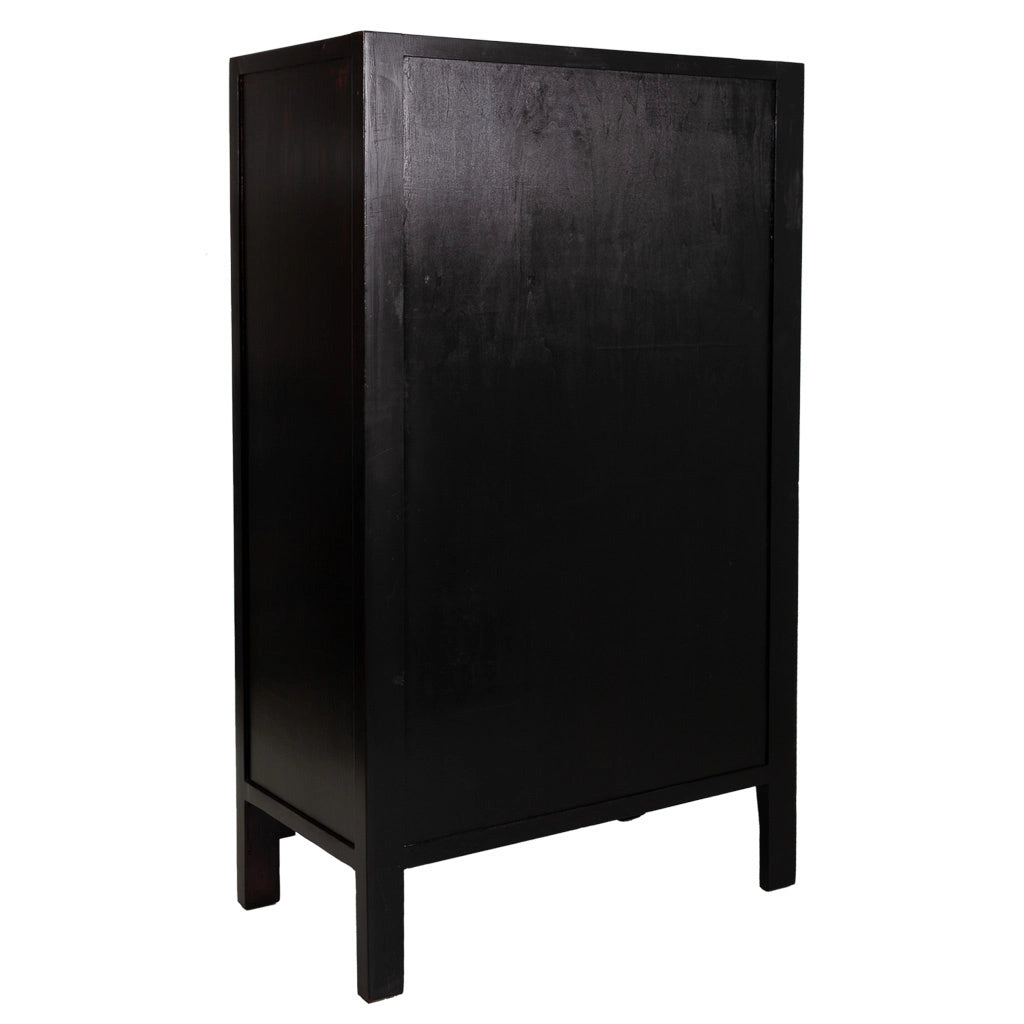 Armadio in legno nero 108x56x188h