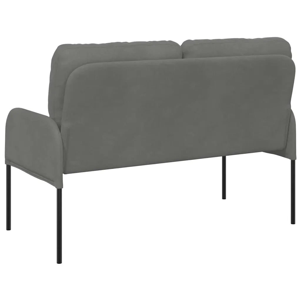 Divano | Divano da soggiorno | Sofa con cuscino 110cm Grigio scuro Legno compensato