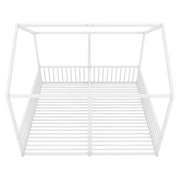 Letto a castello bambino 90×200 cm con scaletta e barriera; senza materasso; metallo; bianco