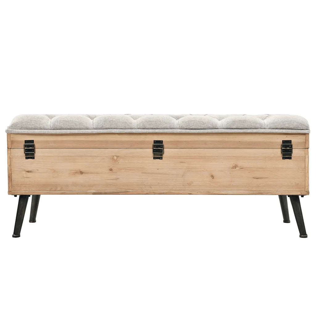 Cassapanca 110 cm in Legno Massello di Abete 339294