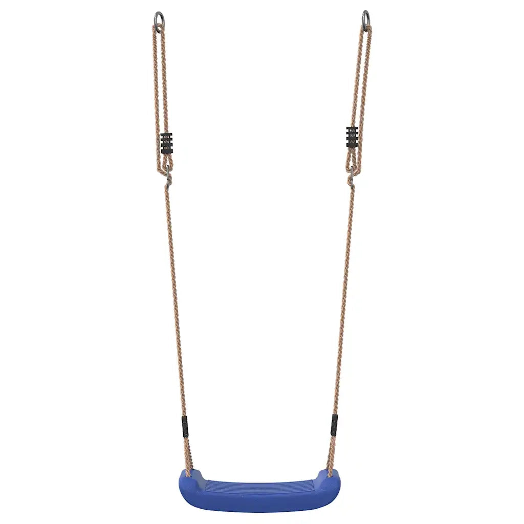 Seggiolino da Altalena per Bambini Singolo Corda Regolabile Blu 4009272