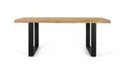 Tavolo da pranzo con piano rettangolare in legno di mango 200 cm