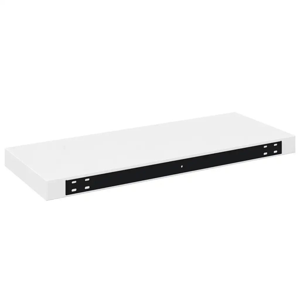 Scaffale a Parete Bianco Lucido 60x23,5x3,8 cm in MDF 323748