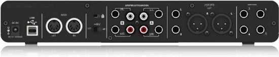 Interfaccia Audio-MIDI 4x4 - 24 Bit 192 kHz - USB - Con Amplificatori di Microfono Midas per Registrazioni Professionali