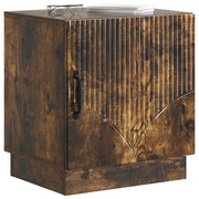 Set di 2 Comodini | Armadio da Notte | Mobiletto da notte Rovere Fumo 43 x 34,5 x 47 cm