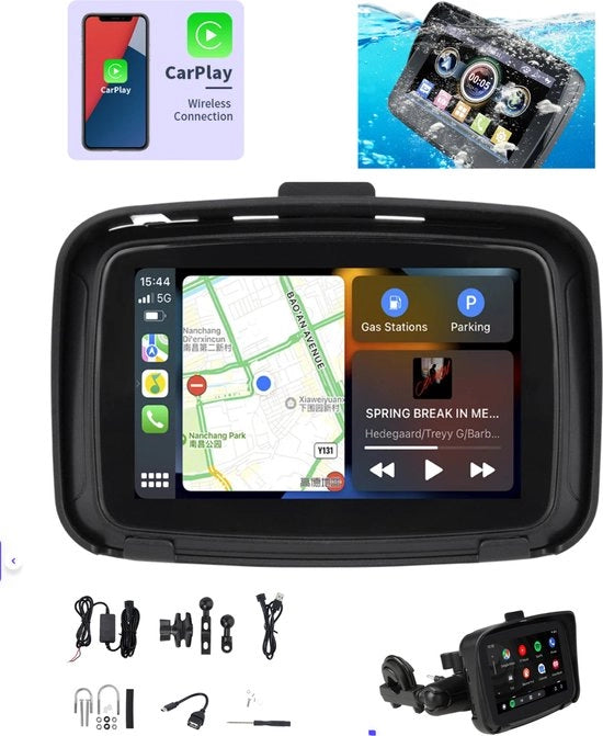Navigazione per Motocicletta - Display da 5 Pollici - Imbattibile Navigazione