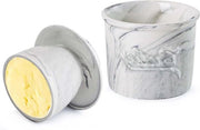 Vasetto di porcellana per burro con coperchio - 180 ml - Burriera con coperchio