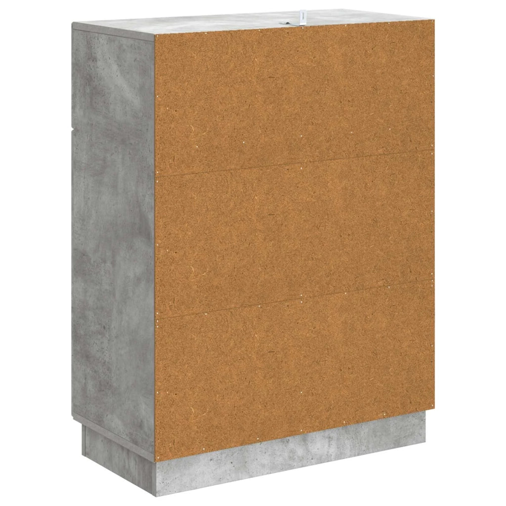Credenza Grigio Cemento 66 x 34,5 x 87 cm Legno ingegnerizzato