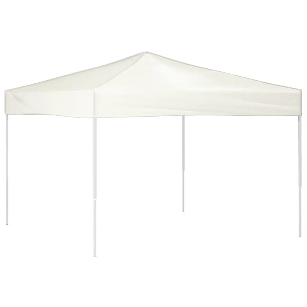 Tenda per Feste Pieghevole-Tenda Gazebo Crema 3x3 m