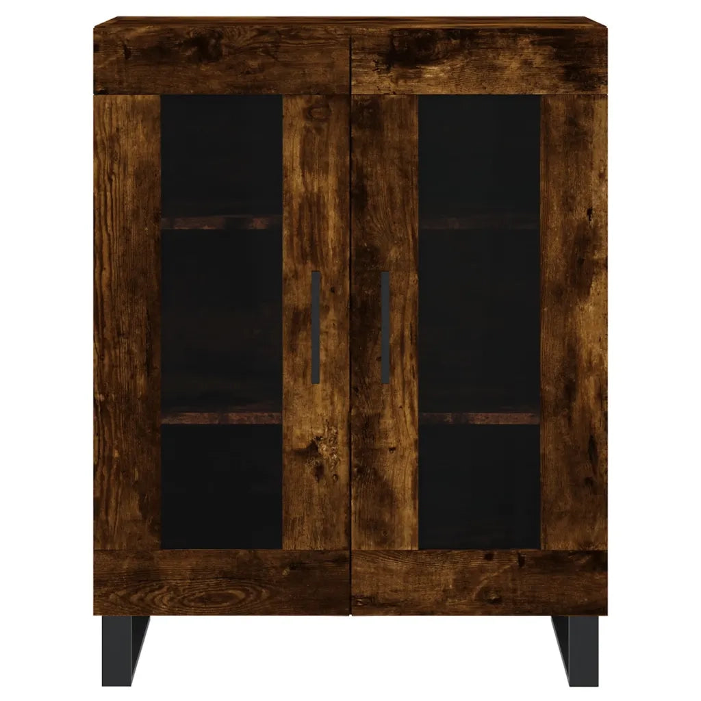Credenza | Madia | Buffet da pranzo | Armadio da pranzo Rovere Fumo 69,5x34x180 cm in Legno Multistrato